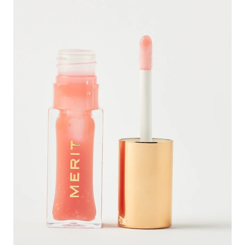 Merit Shade Slick Gelee Ombre Pommade Tinted Lip Oil Jete Sheer Pink Gloss